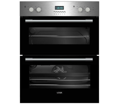 LOGIK  LBUDOX16 Electric Built-under Double Oven - Stainless Steel